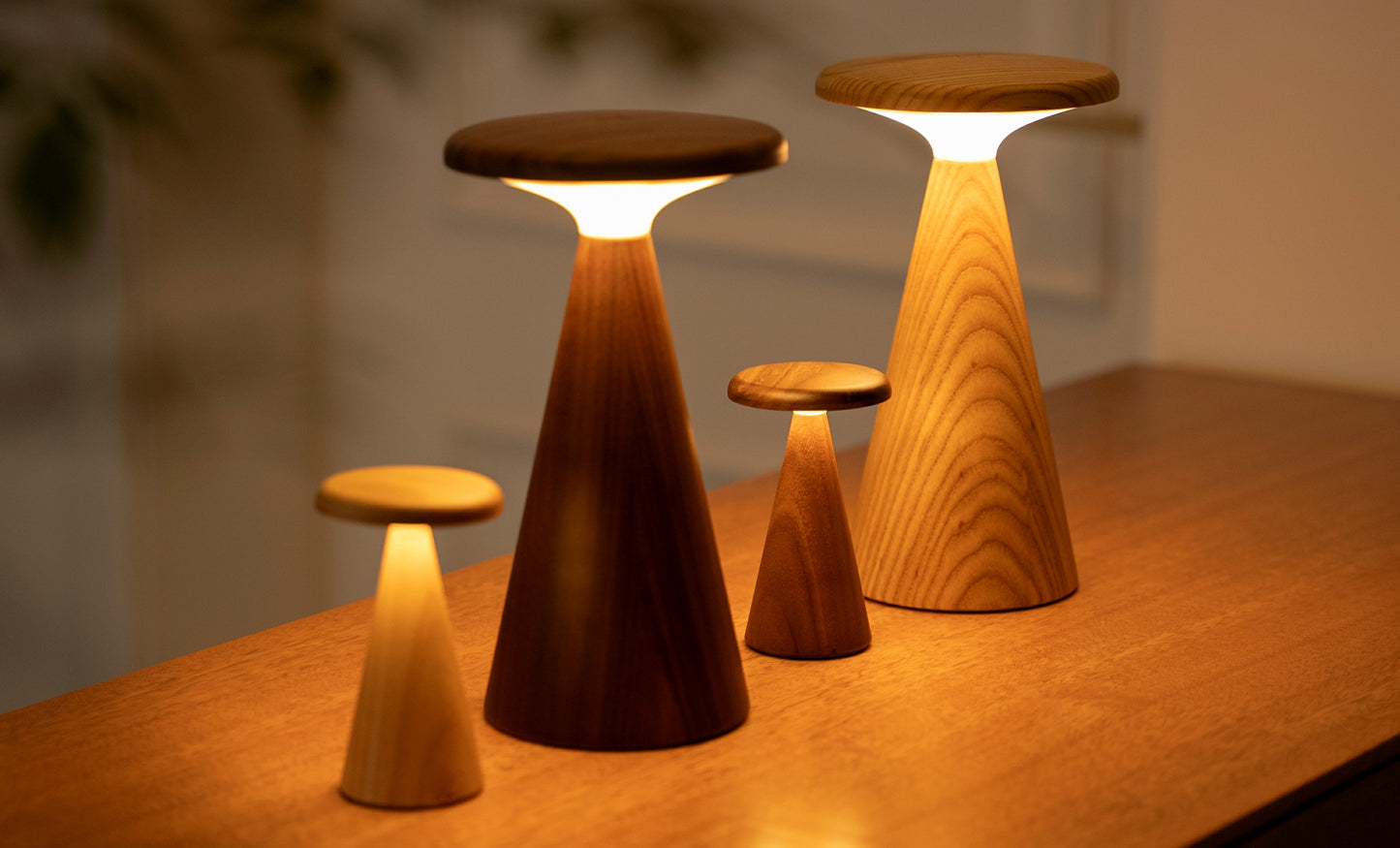 Mini Sylva Table Lamp White Ash
