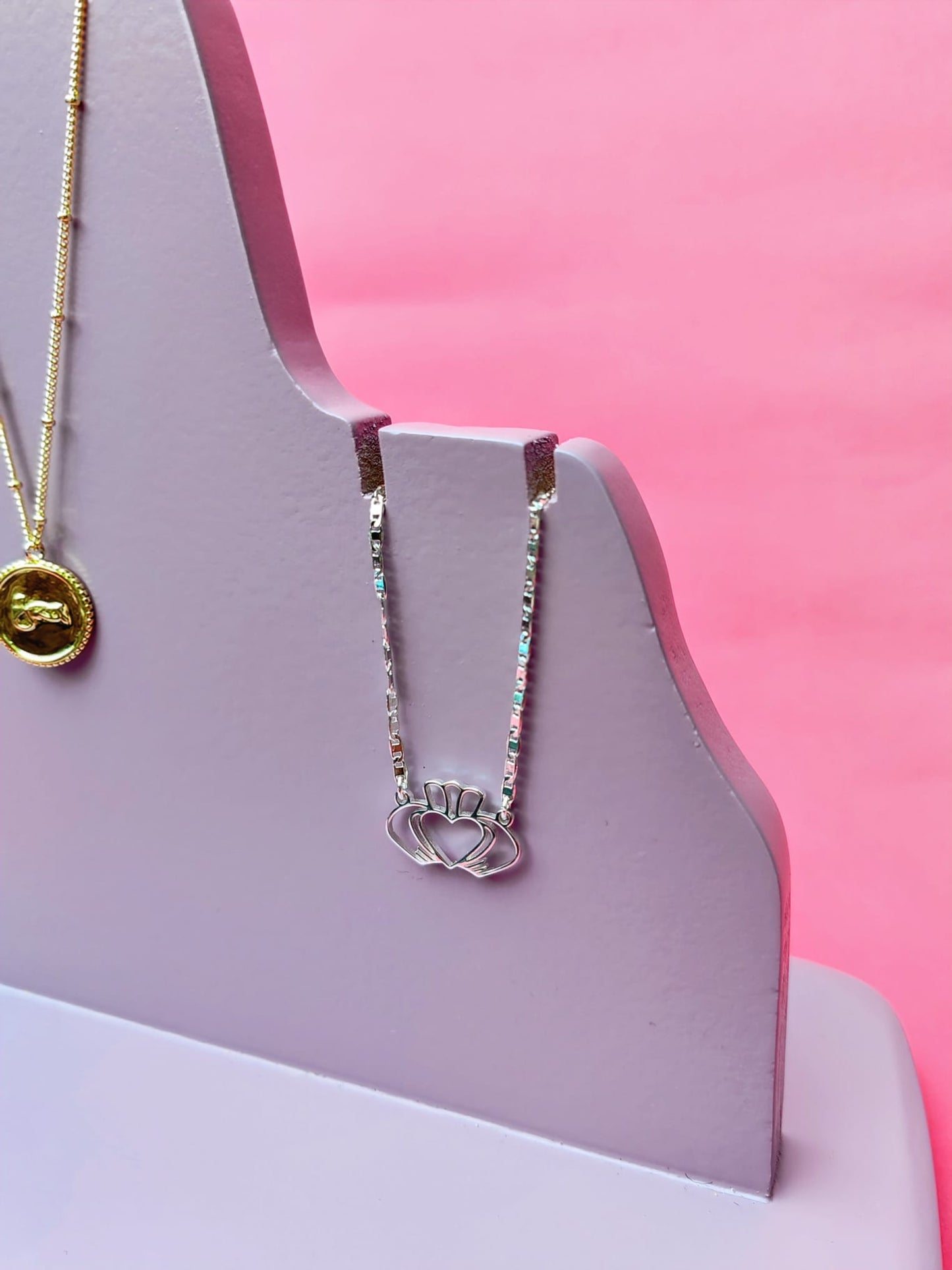 "Have My Heart" Claddagh Sterling Silver Plated Necklace