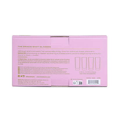 The Gracie Set of 4 Shot Glasses ‐ Assorted Colours