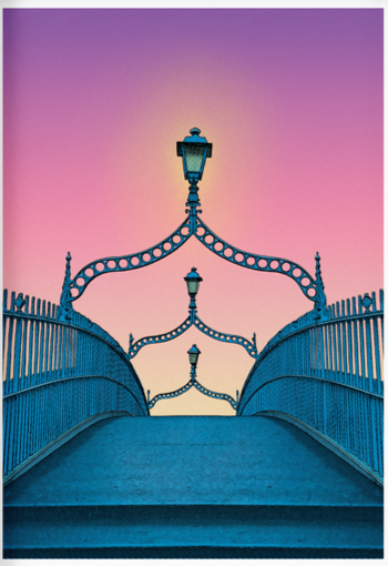 HA'PENNY BRIDGE PRINT AT DUSK - Jando Design