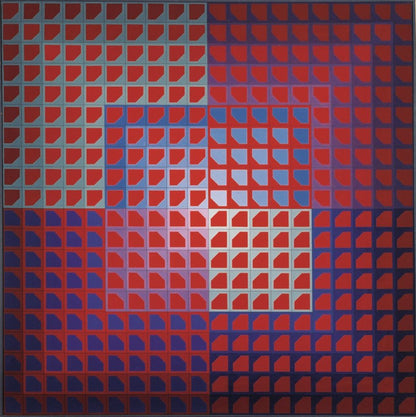 Lant - Small Red and Blue Earring