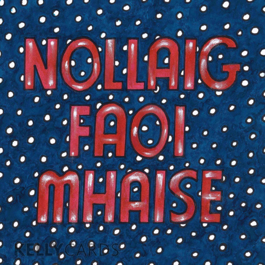 Nollaig as Gaeilge Irish Christmas Wallet