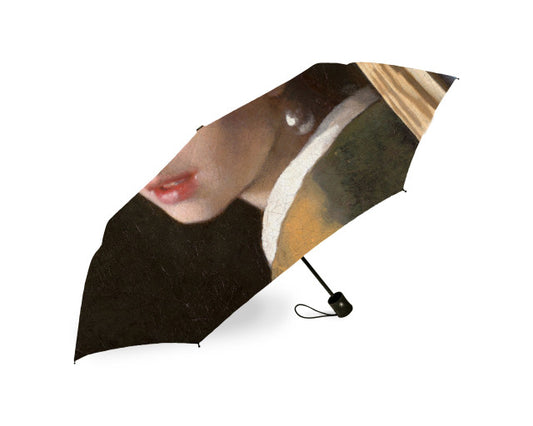 Girl with a Pearl Earring Folding Umbrella