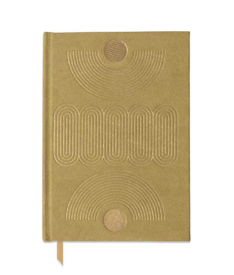 Suedette Hardcover Radiant Journal ‐ Avocado