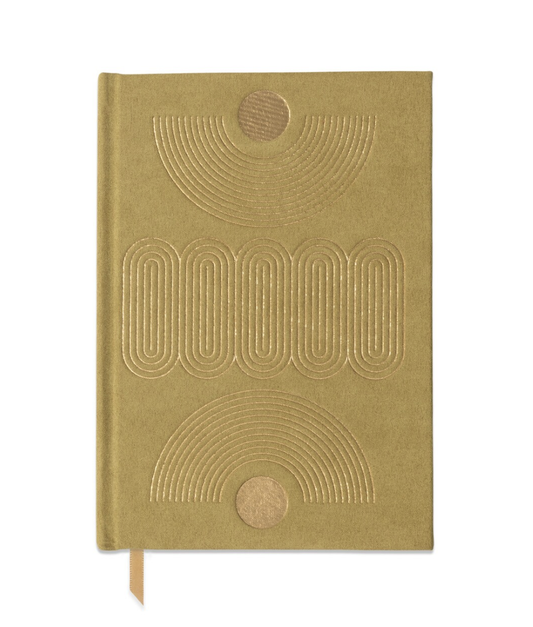 Suedette Hardcover Radiant Journal ‐ Avocado
