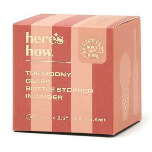 The Moony Glass Bottle Stopper ‐ Amber