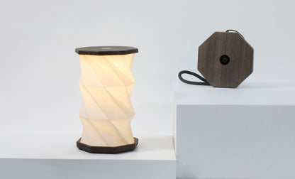 Mini Twist Hexagon Light - Walnut Drift