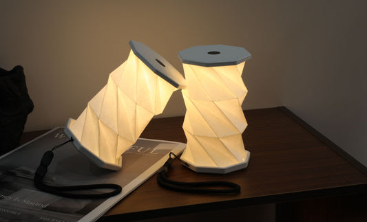Mini Twist Hexagon Light - Walnut Drift