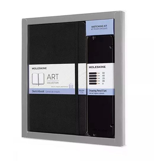 Moleskine Art Collection Sketching Kit - Large Hardcover