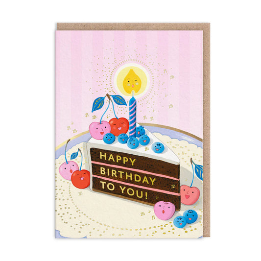 Berry Serenade Greeting Card