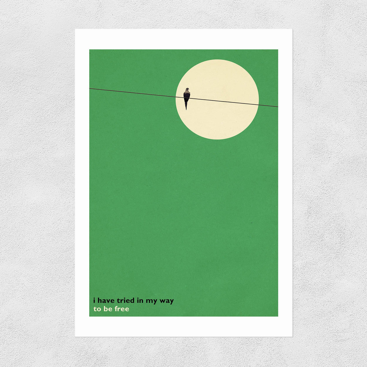 Bird on a Wire Print