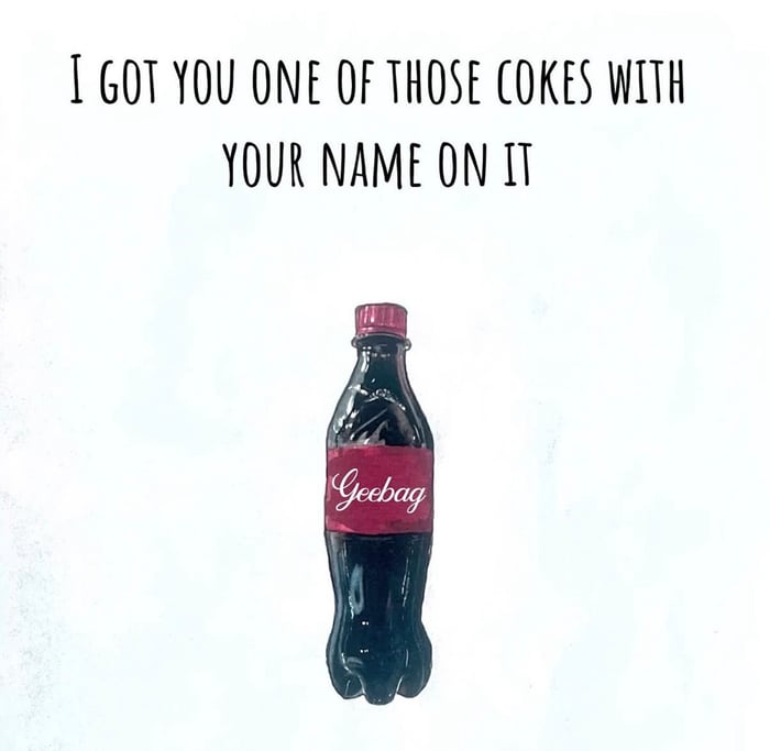 Coke Bottle Card
