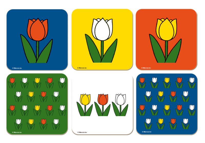 Coasters: Tulpen, Dick Bruna