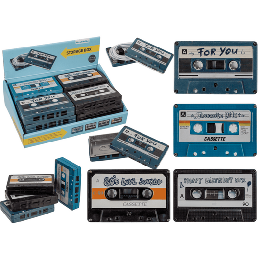 Cassette Metal Storage Tin