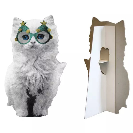 Flat Pet Kitty Christmas Glasses