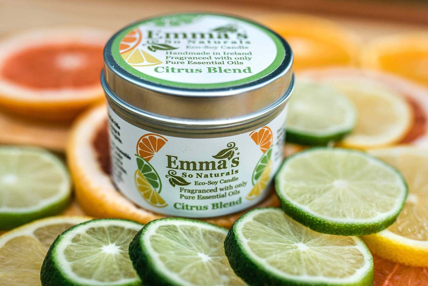 Citrus Blend Natural Candle in Tin