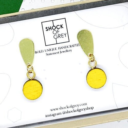 Gemma Earrings Yellow
