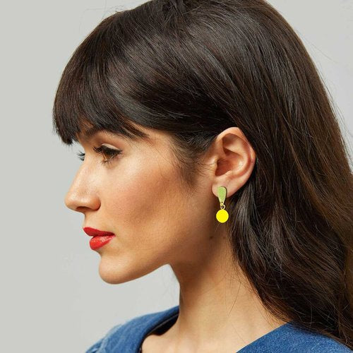 Gemma Earrings Yellow