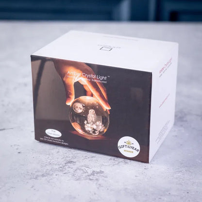 Amber Crystal Light Owl Moon