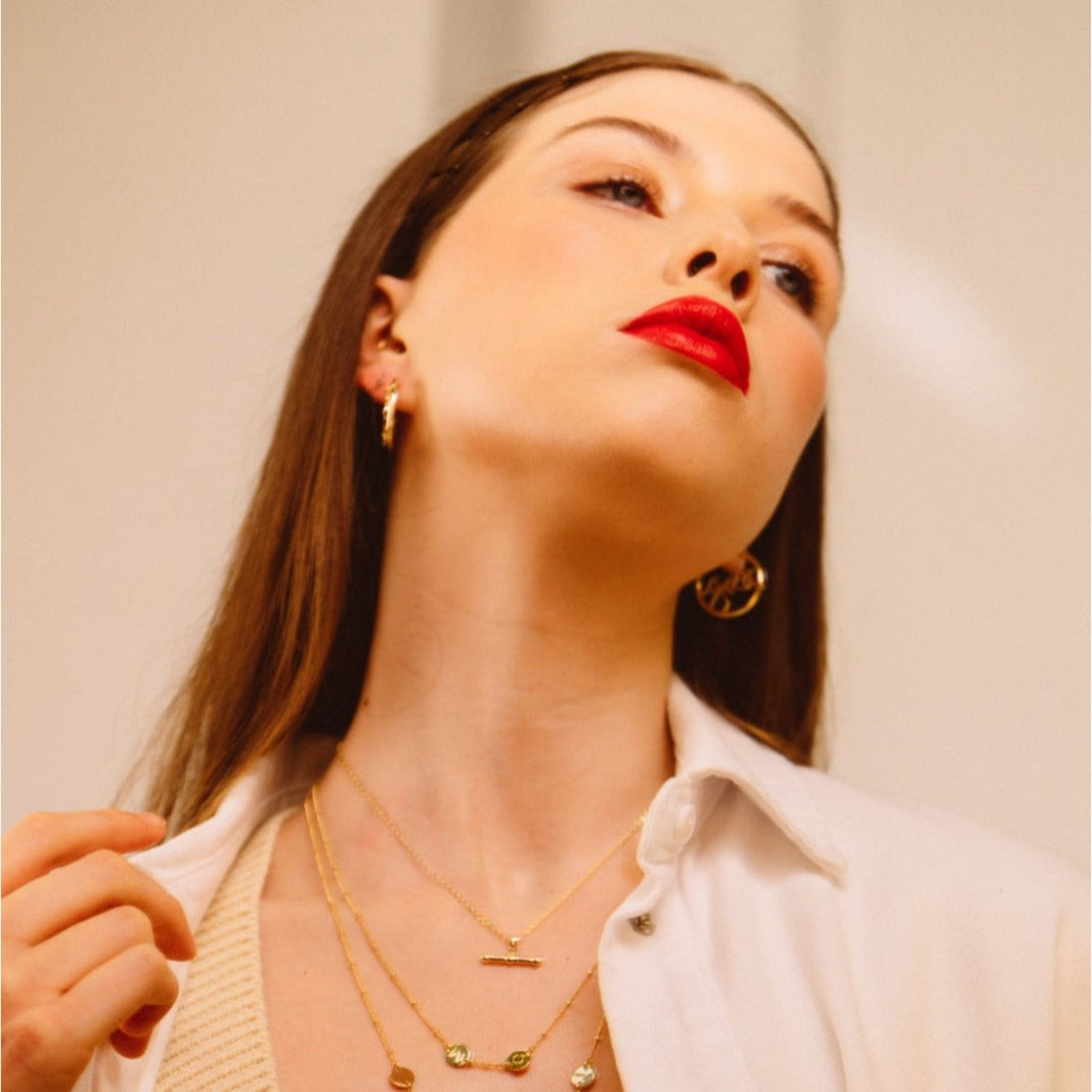 Grá Beag Hoop Earrings Gold