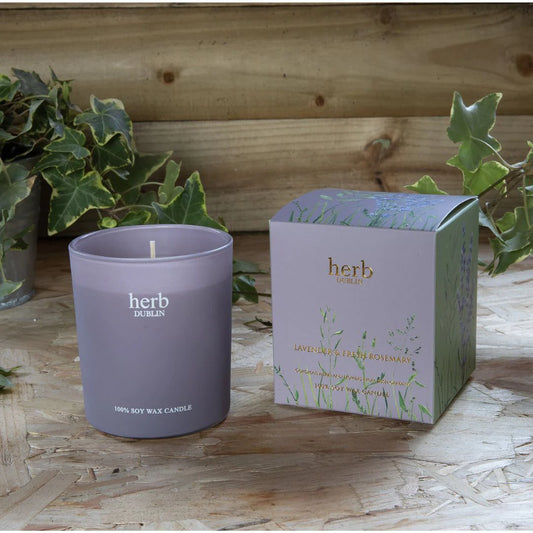 Lavender & Fresh Rosemary HERB Dublin Jar Candle