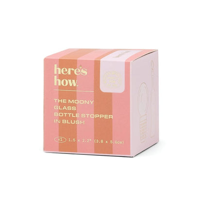 The Moony Glass Bottle Stopper ‐ Blush