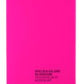 IMMA Hardback Notebook (Pink, with Black Text)