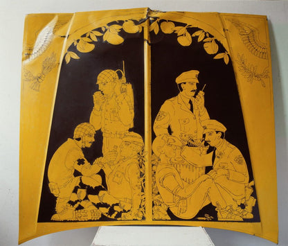 Dulce et Decorum Est - Yellow and Black Earring