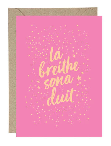 Lá breithe Sona Duit Greeting Card