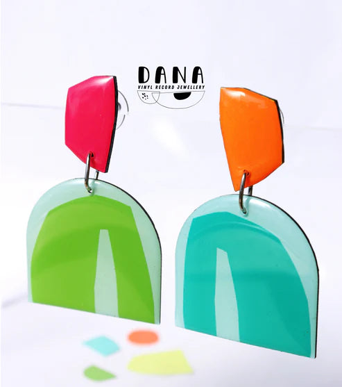 PATTI in Apple Green, Teal Turquoise, Hot Pink, Vibrant Orange