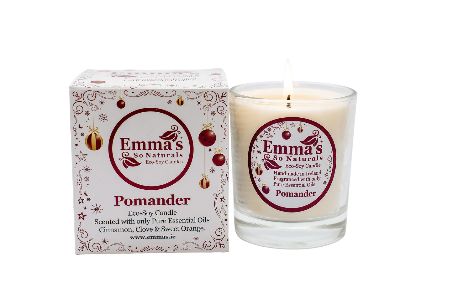 Pomander *Seasonal Natural Candle in Glass Tumbler