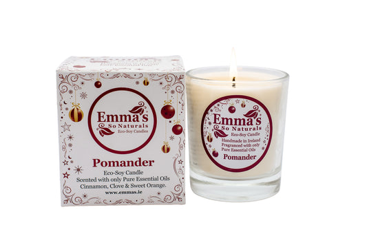 Pomander *Seasonal Natural Candle in Glass Tumbler