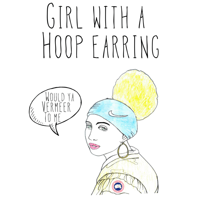 Hoop Earring Print A3
