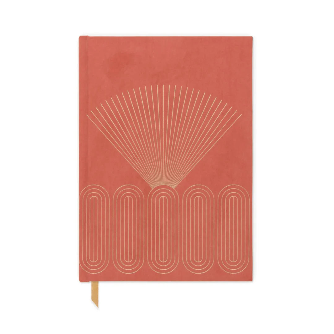 Suedette Hardcover Radiant Journal ‐ Rays
