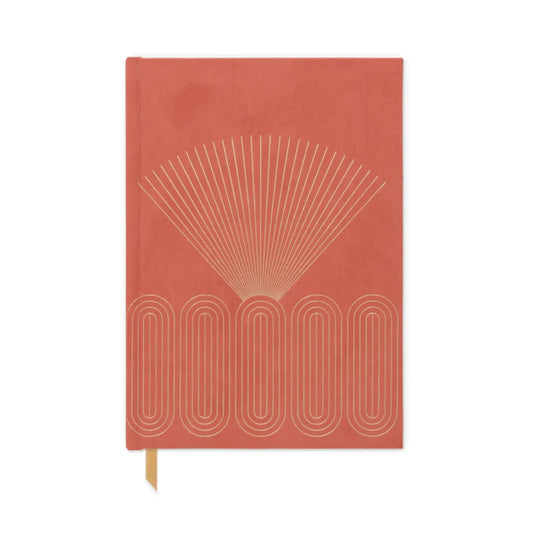 Suedette Hardcover Radiant Journal ‐ Rays