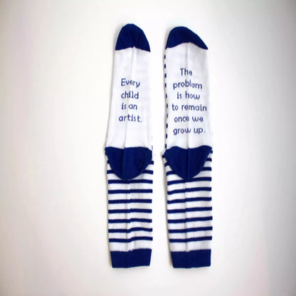 Stripes Socks - Artists Quotes