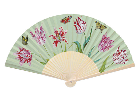 Hand Fan: Tulpen/Tulips