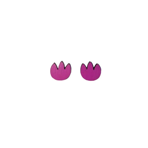 Tulip Earrings in Pink