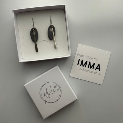 Untitled - Steel and Grey Earring