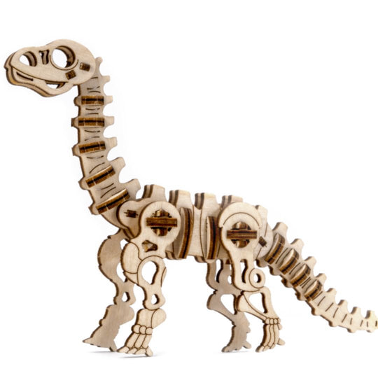 Wooden Mechanical Dino Model - Diplodocus, age 8+ SHRINKWRAPPED