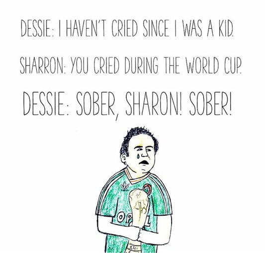 Sober Sharon Card