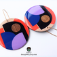 Cleo Earrings purple, blue, orange
