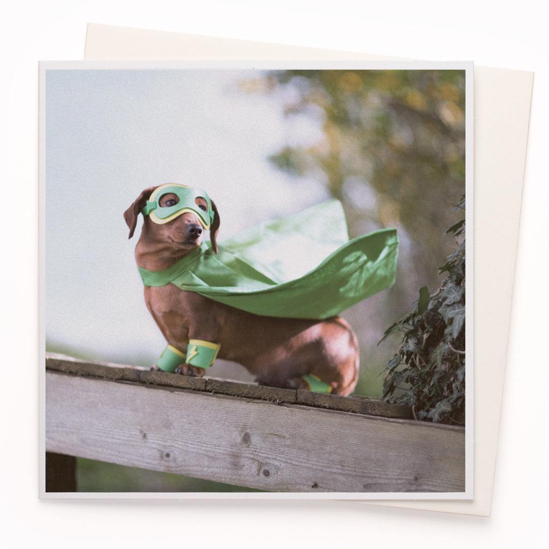 Super Dog Greeting Card