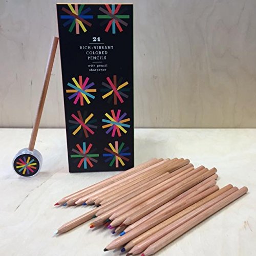 24 Rich & Vibrant Coloured Pencils