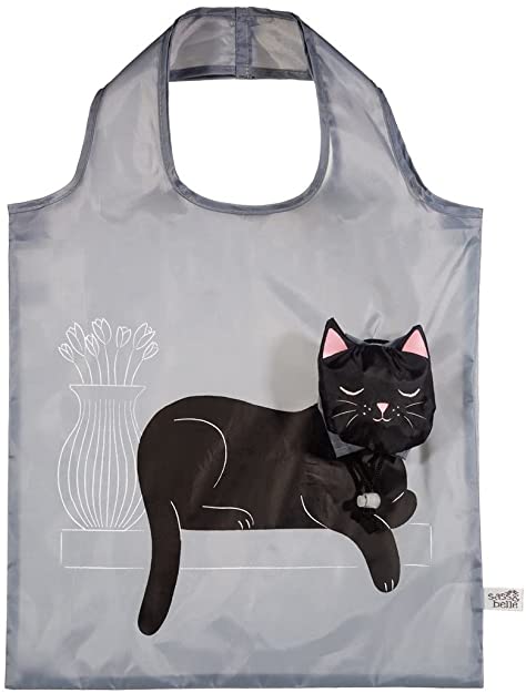 Black Cat Foldable Shopper