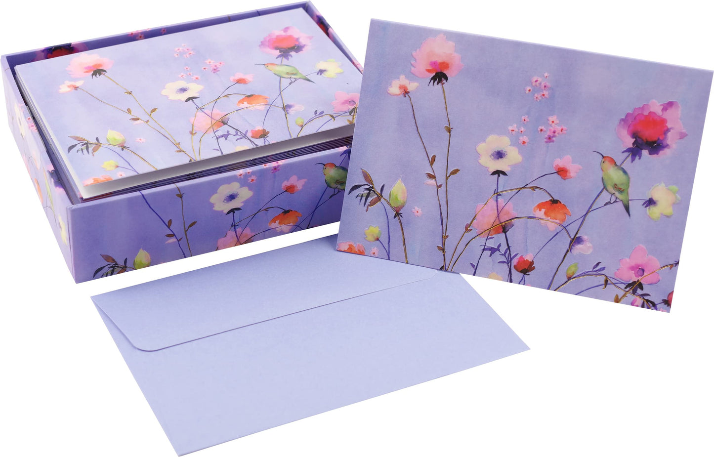 Lavender Wildflowers Thank You Note Cards