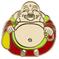 Laughing Buddha Enamel Pin