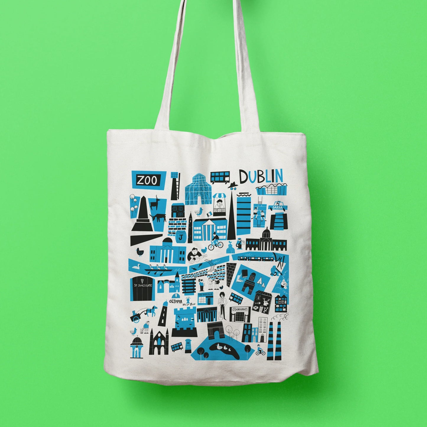 The Dublin Map Tote Bag