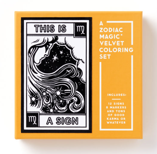 This Is A Sign Magic Velvet Zodiac Coloring Set