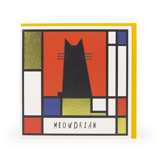 Meowdrian Greeting Card